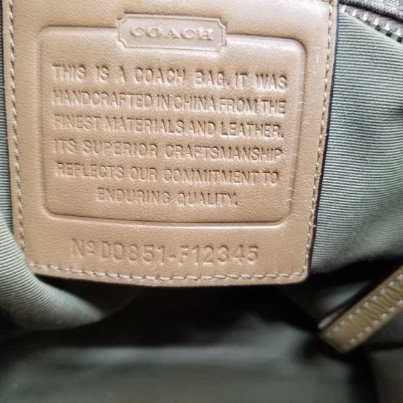 Coach Brown and Tan Jacquard Shoulder Bag - Picture 9 of 16